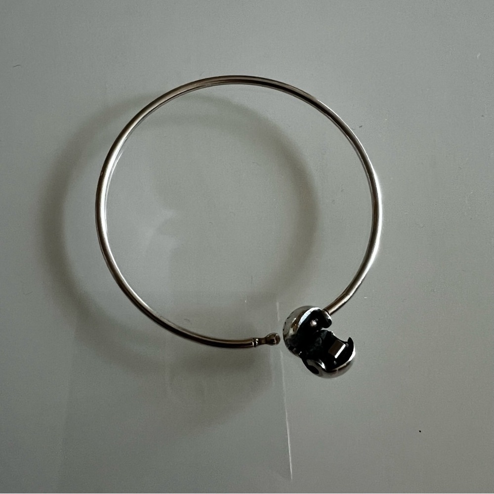 PANDORA Bangle Bracelet Sterling Silver Charm Bracelet Classic - Picture 2 of 5